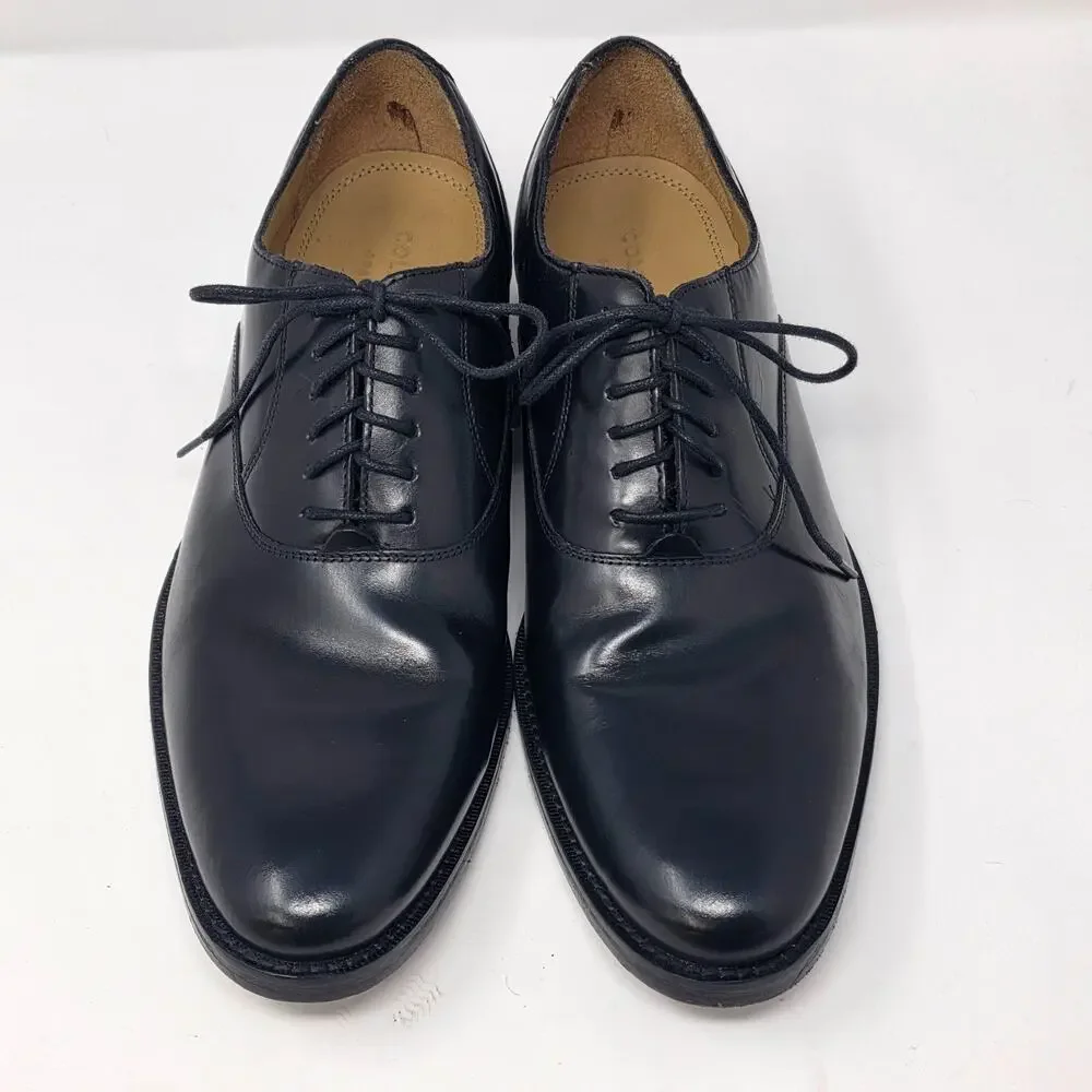 Cole Haan Madison Oxford Plane Toe Dress Shoes C12847 Mens 10 M Black Lace Up